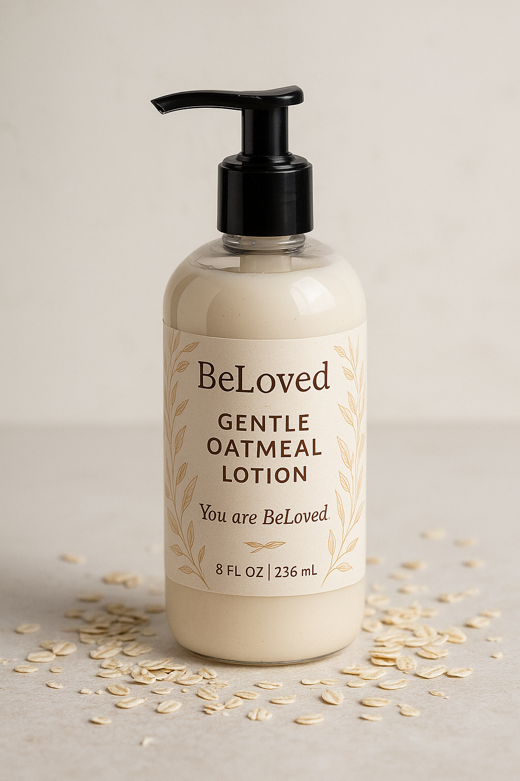 BeLoved Gentle Oatmeal Lotion (8oz. Bottle)