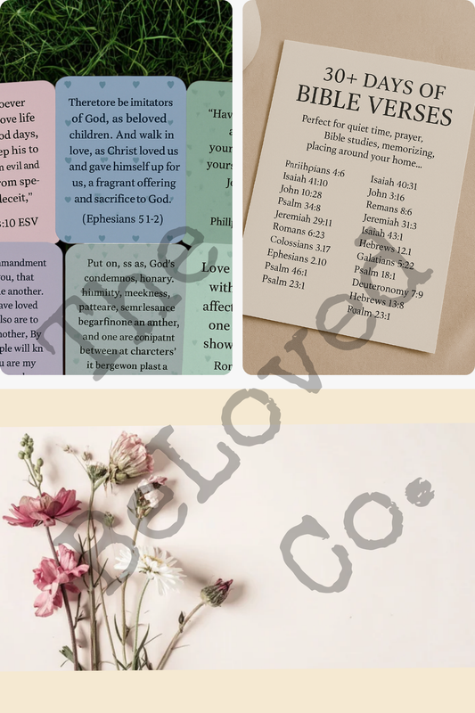 30+ Memory Verse Cards